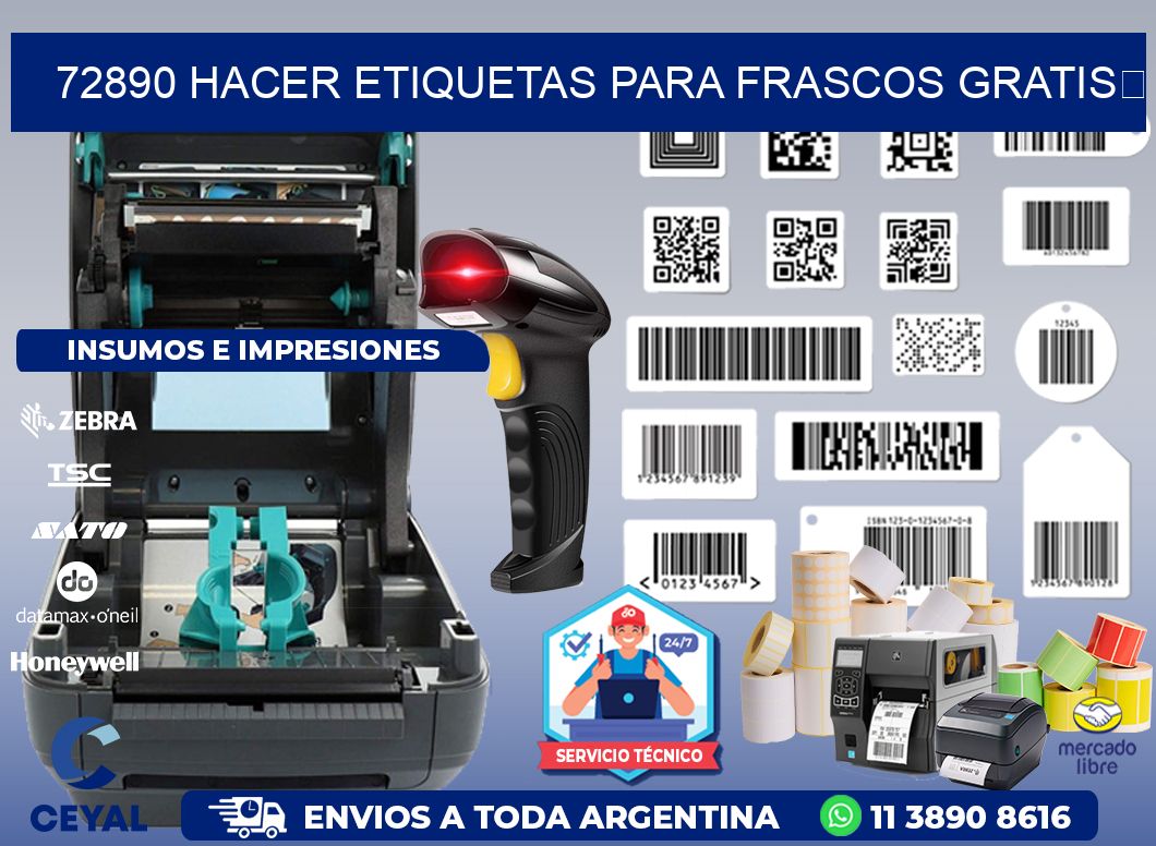 72890 Hacer etiquetas para frascos gratis 